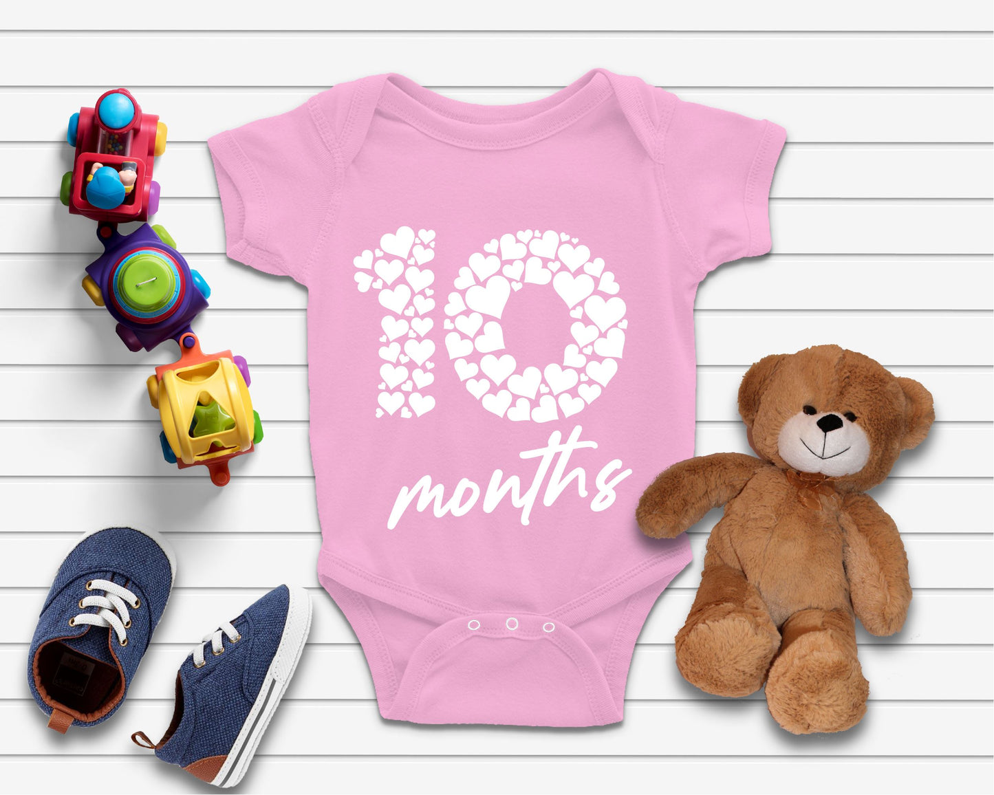 Baby Week Year Month Milestone Celebration Bodysuits
