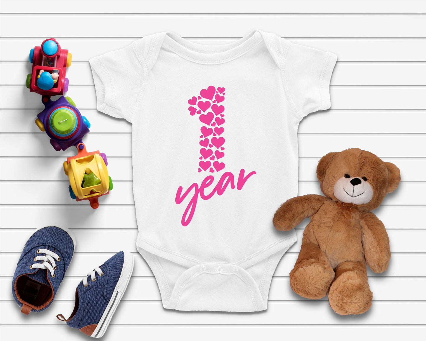 Baby Week Year Month Milestone Celebration Bodysuits
