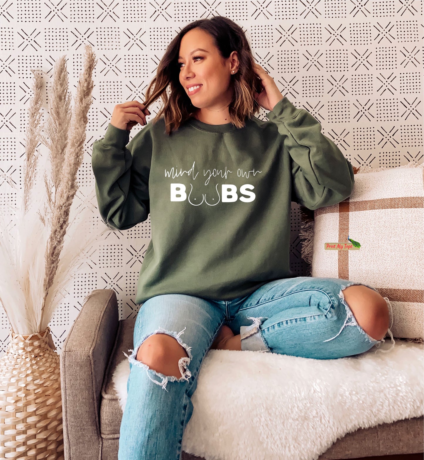Breastfeeding Mind Your Own Boobs Sweatshirt