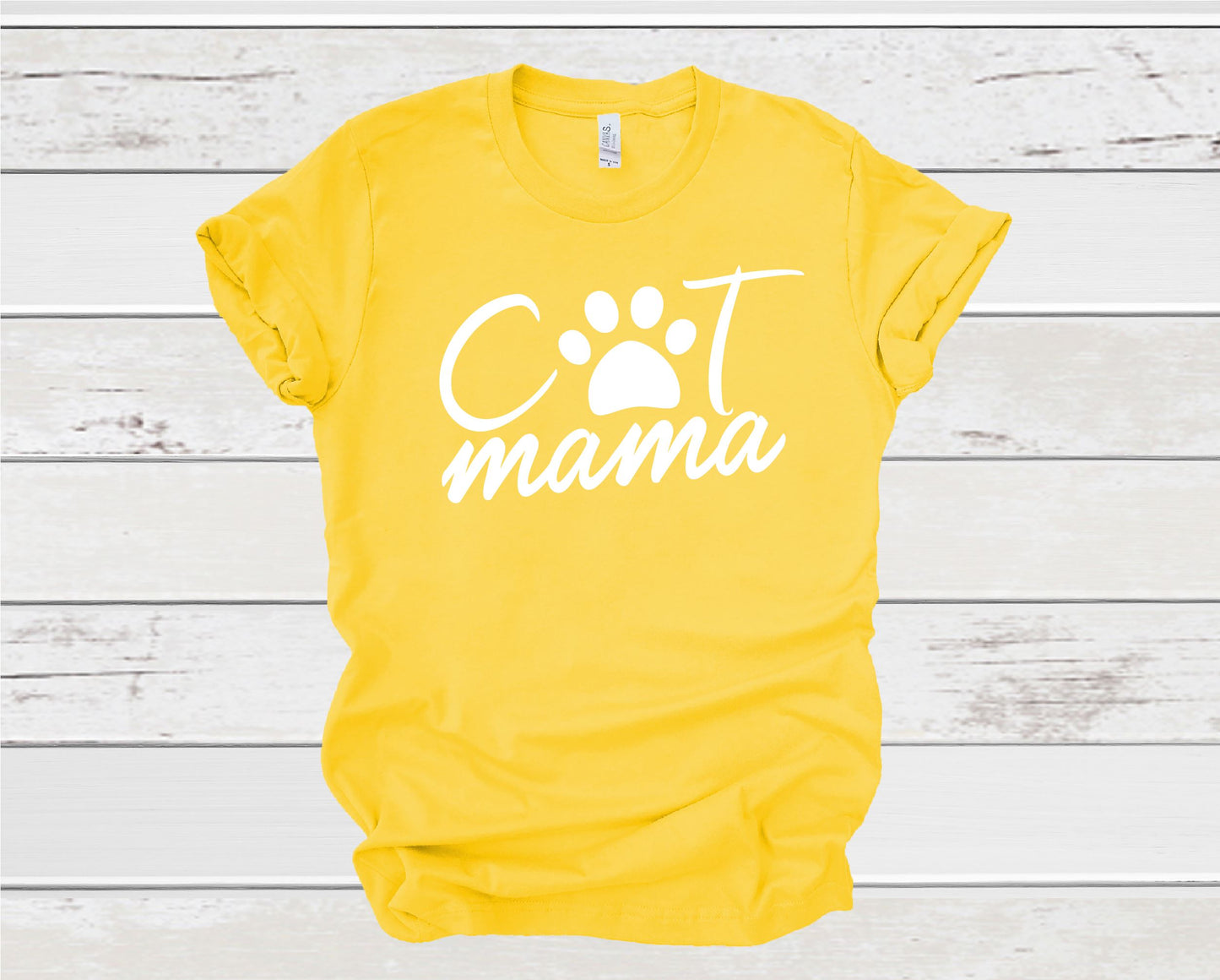 Cat Mama Slogan T-Shirt