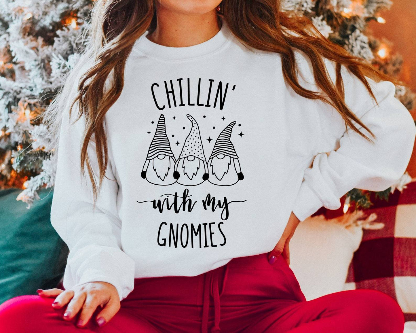 Chillin with my gnomies Christmas Jumper