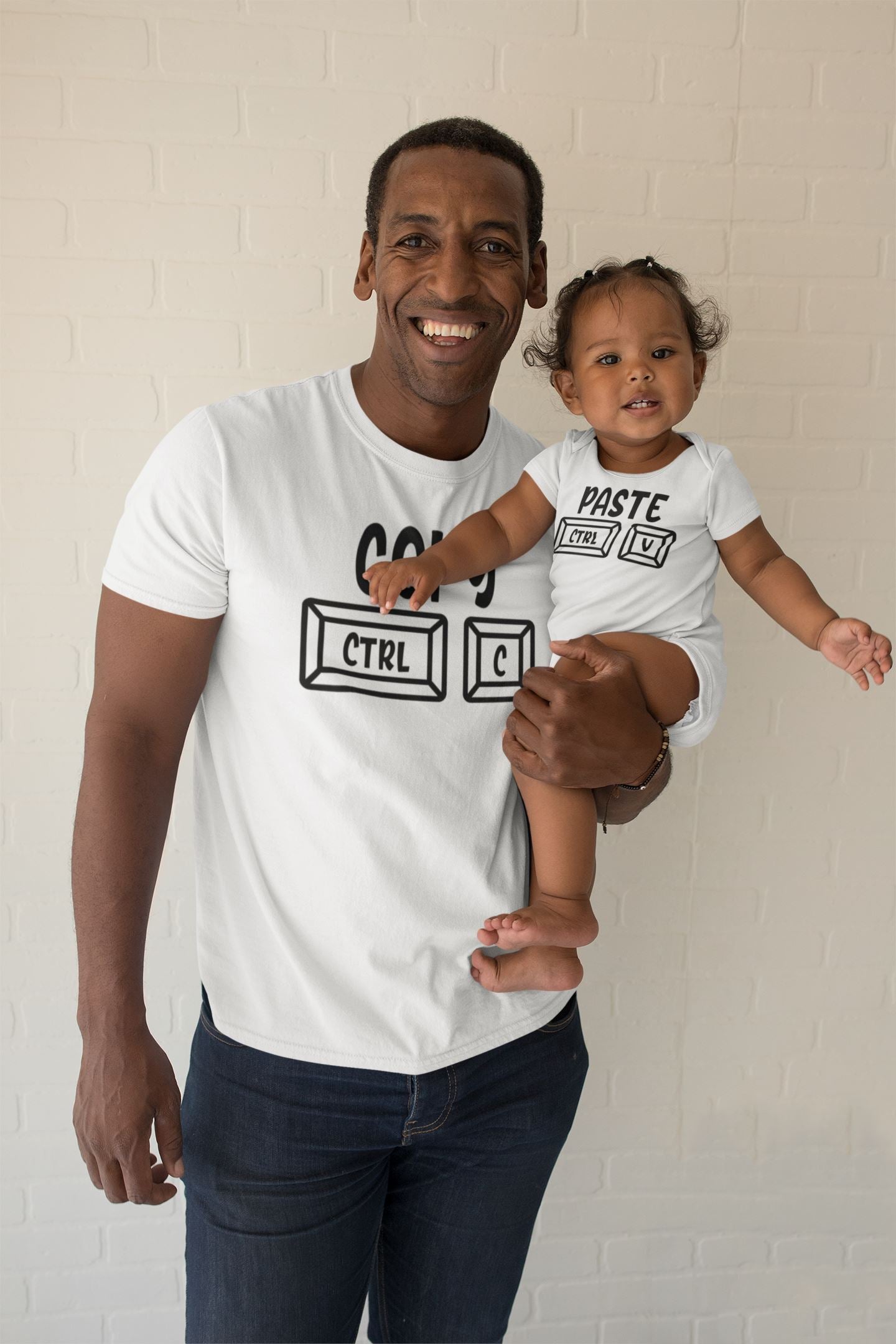 Dad and Baby Copy and Paste Matching Tops