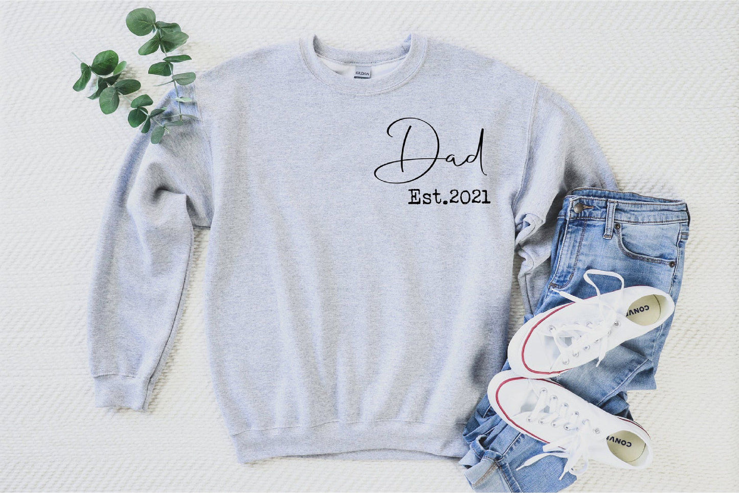 Dad Est Year Personalised Sweatshirt