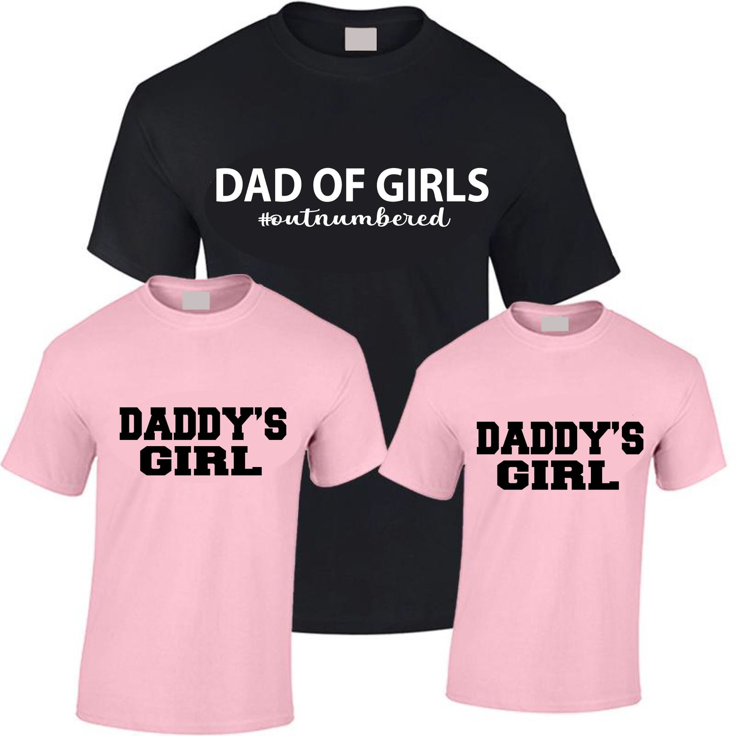 Dad Of Girls & Daddy's Girl Tshirts