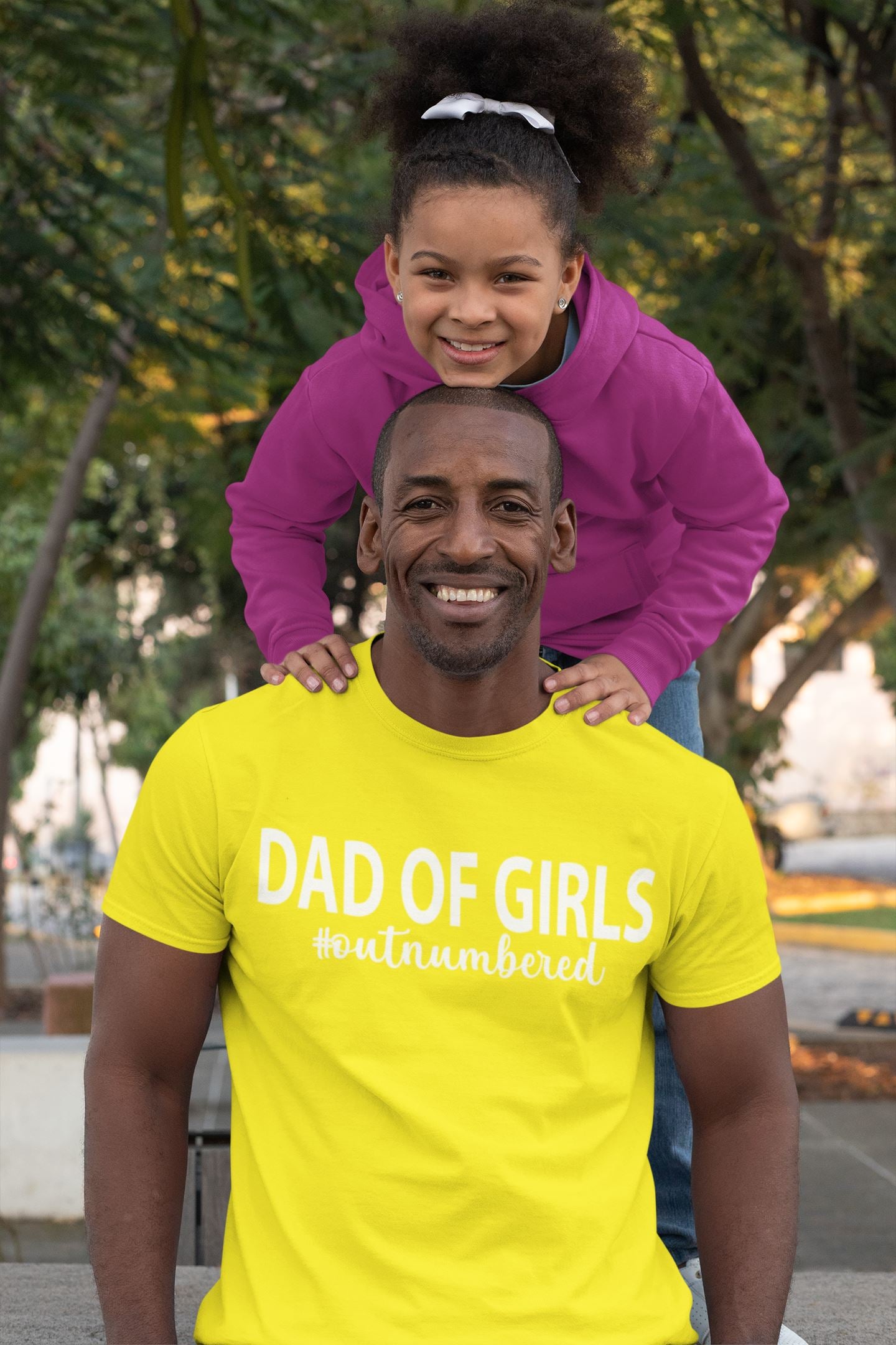 Dad of Girls #outnumbered T-shirt