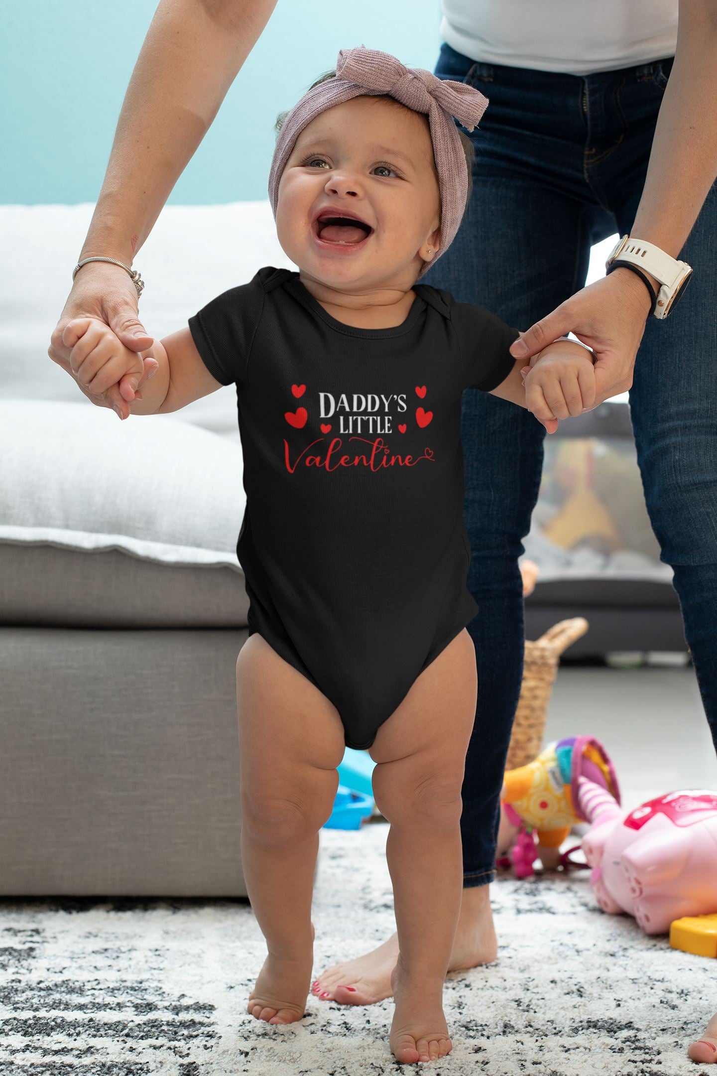Daddy is my Valentine Baby Top