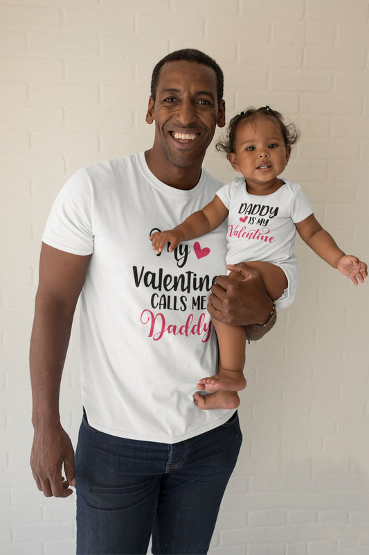 Daddy Is My Valentine Matching T-Shirt/Bodysuit