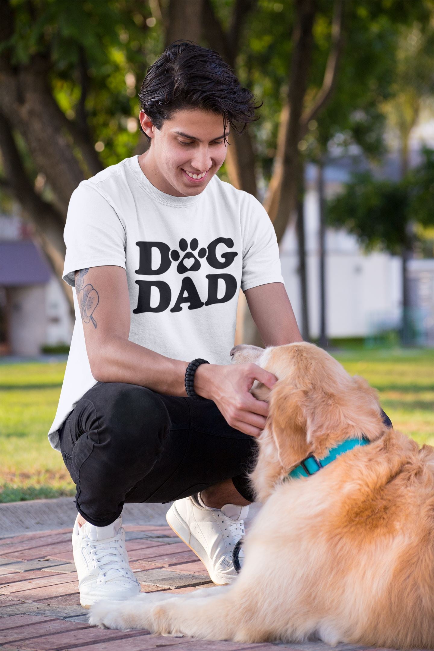 Dog Dad Slogan T-Shirt