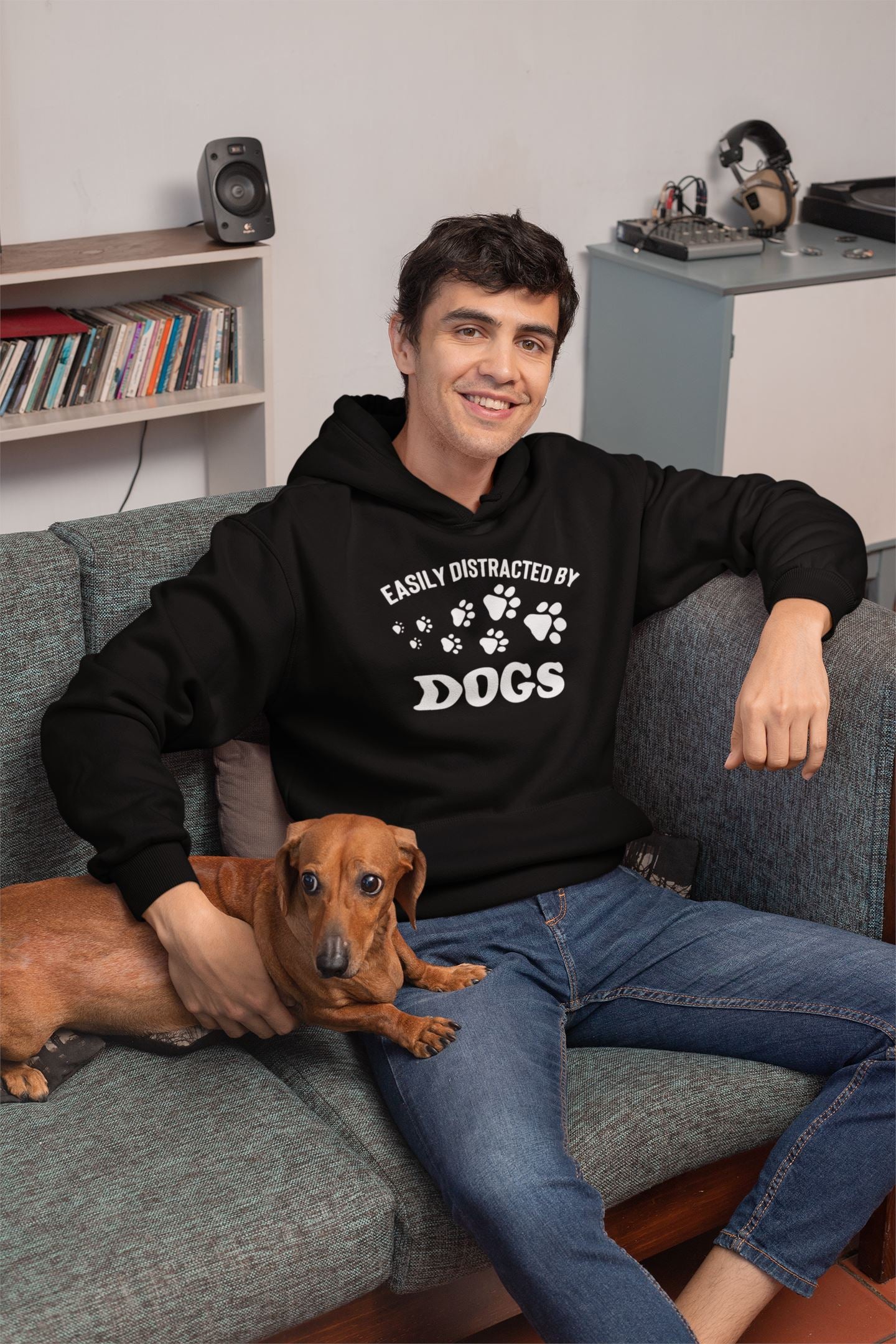 Easily Distracted by Dogs Hoodie