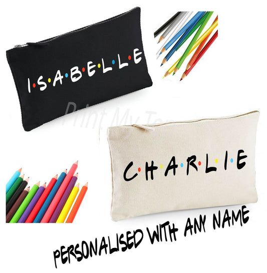 Friends Style Personalised Pencil Case