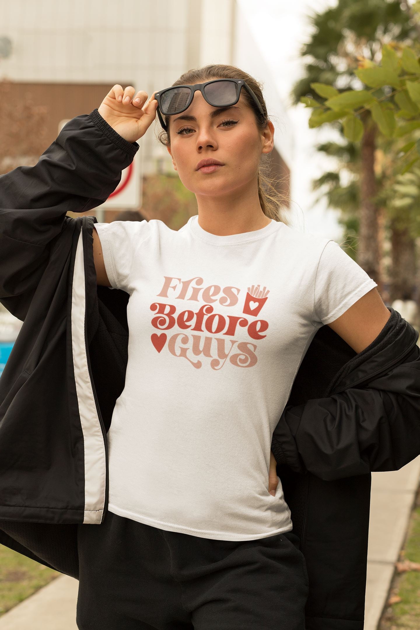 Fries Before Guys T-shirt
