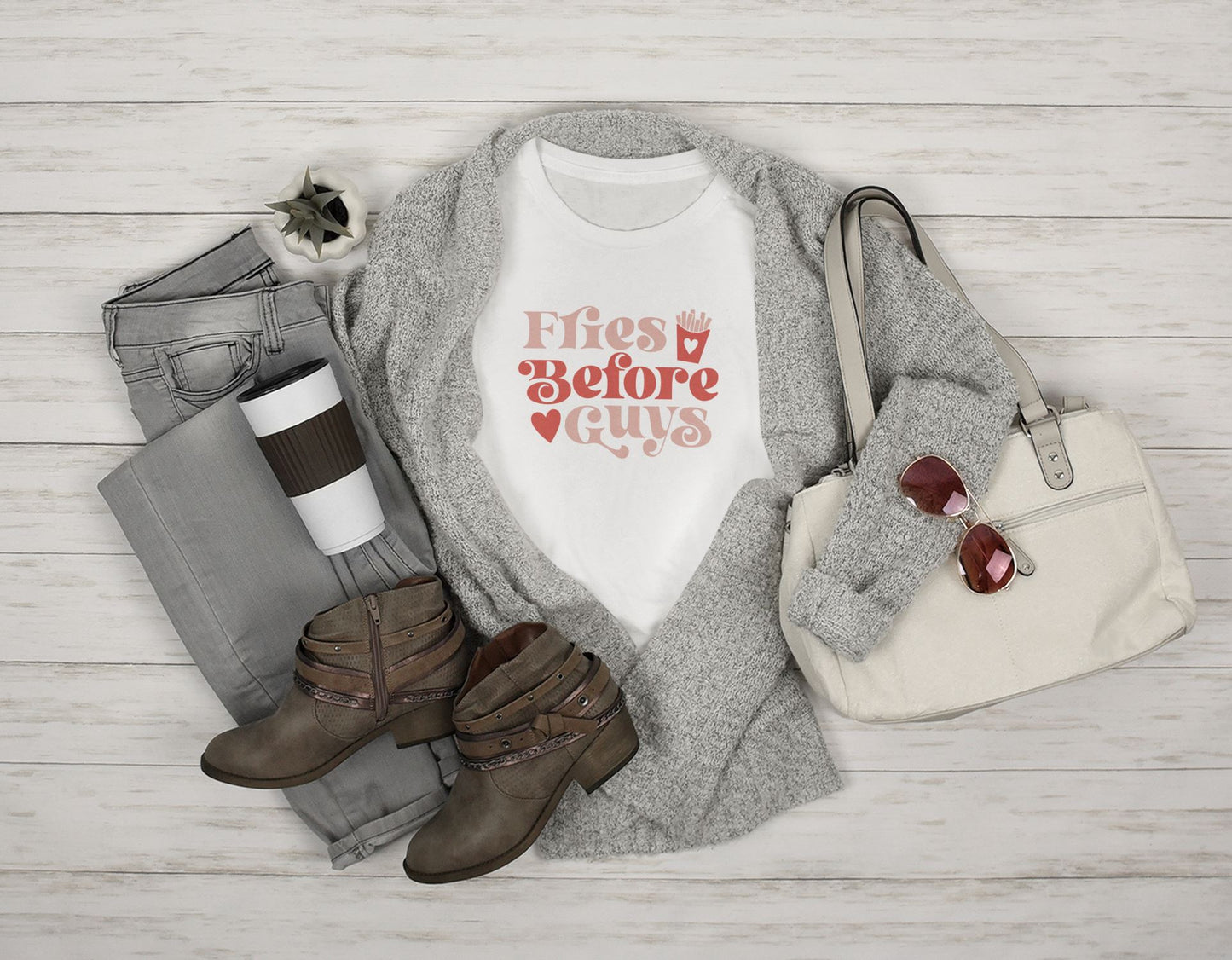 Fries Before Guys T-shirt