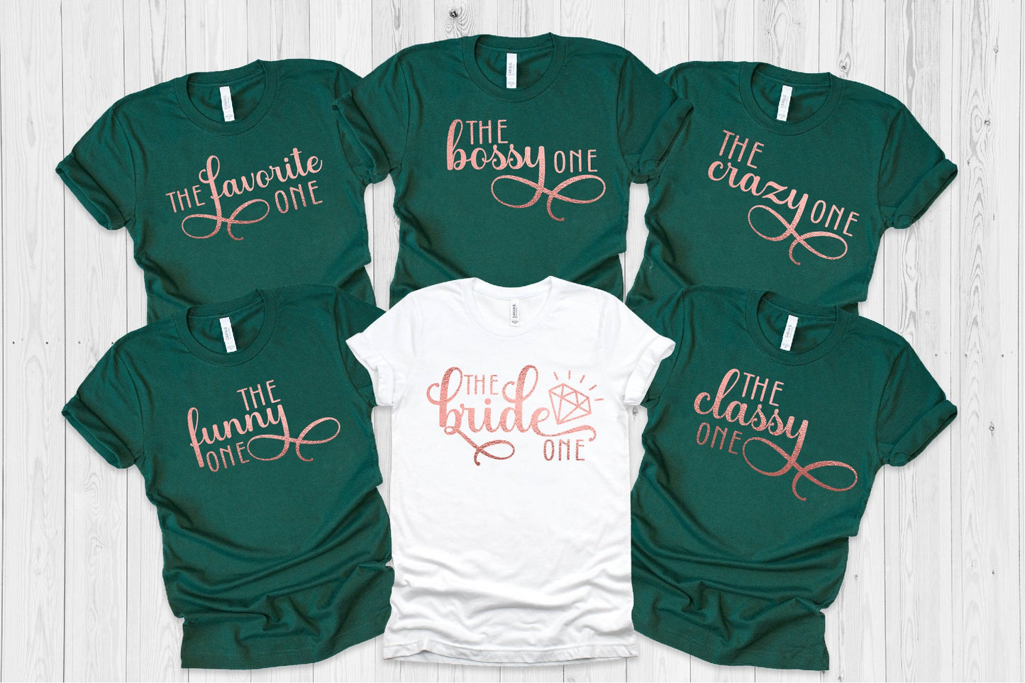 Funny Personality Hen Party Green T-Shirts