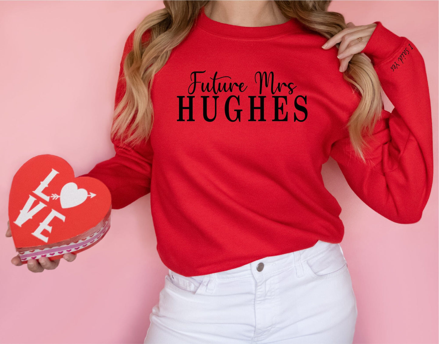 Future Mrs I Said Yes Personalised Sweatshirt