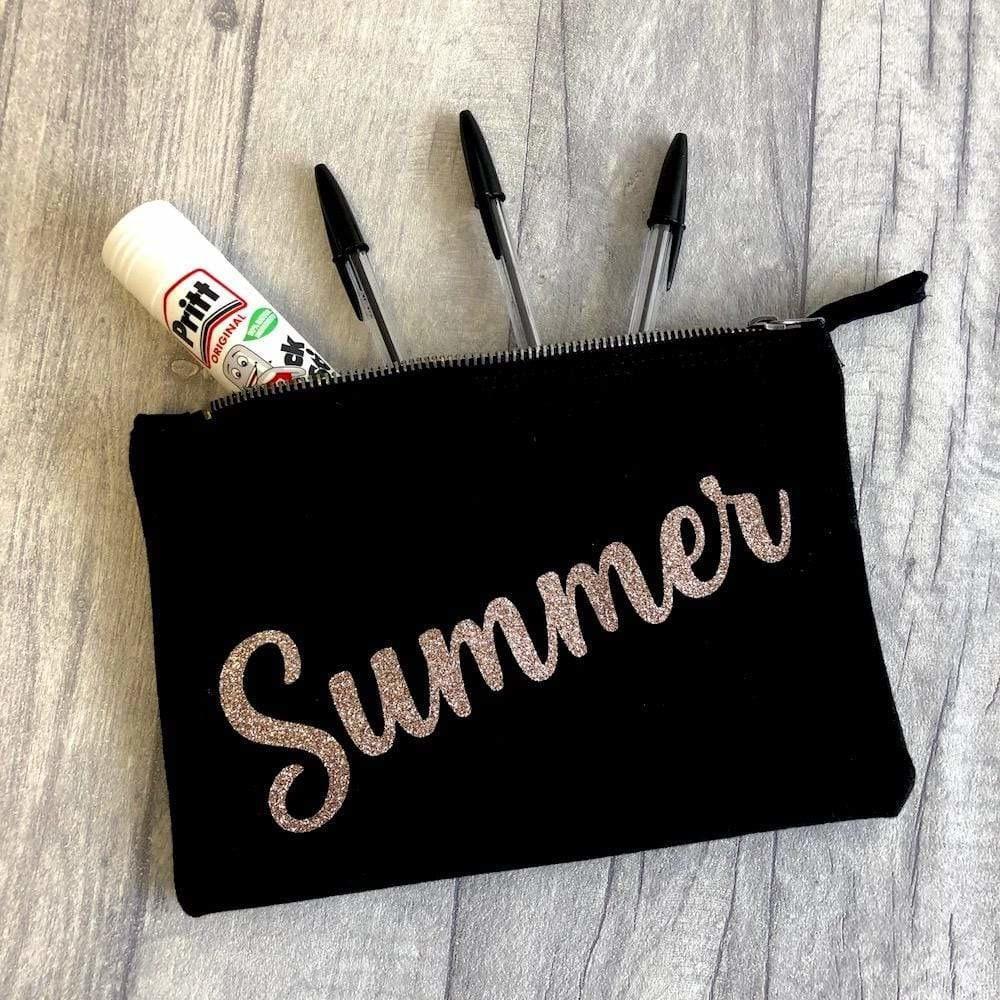 Glitter Gold Name Personalised Pencil Case