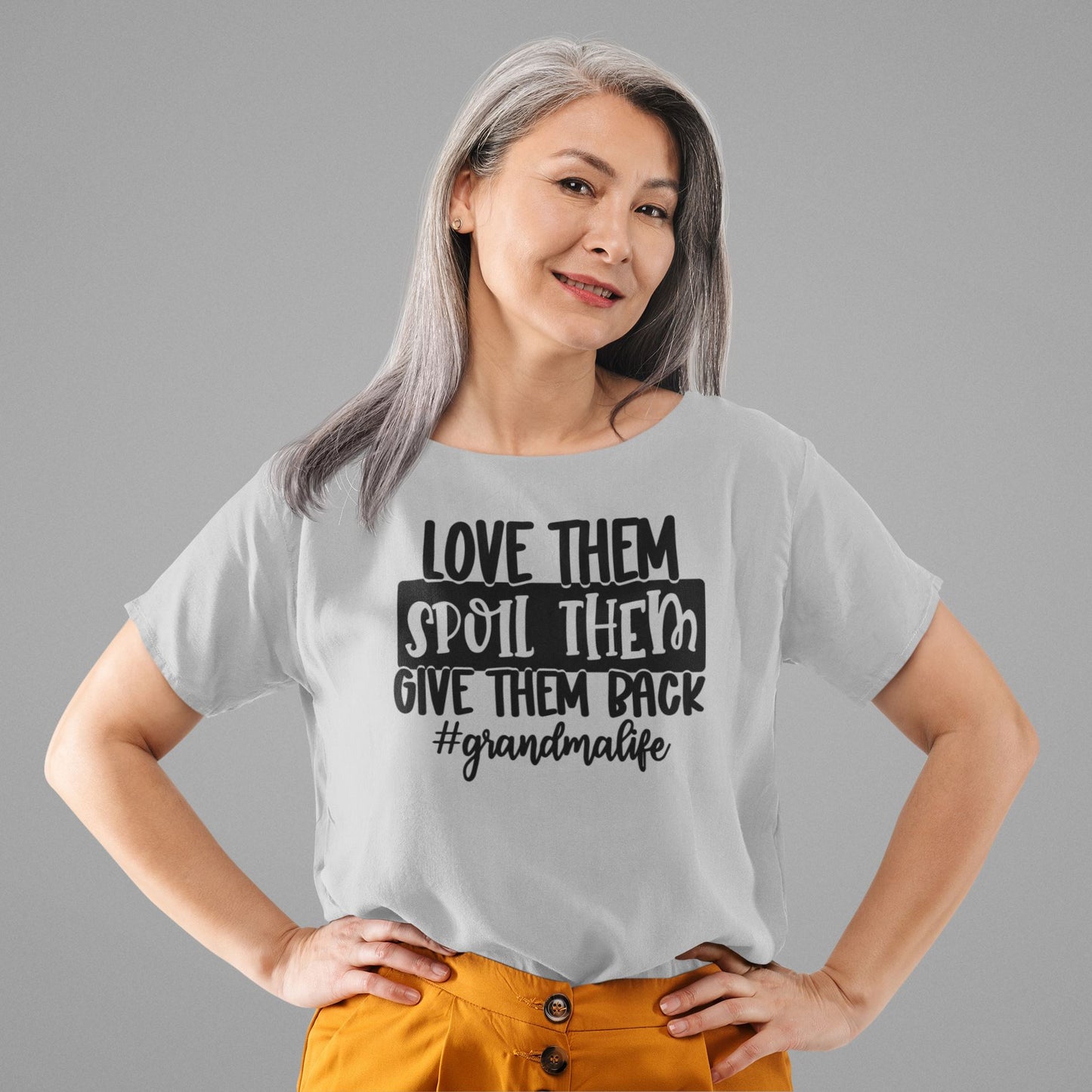 Grandma Life Slogan T-shirt