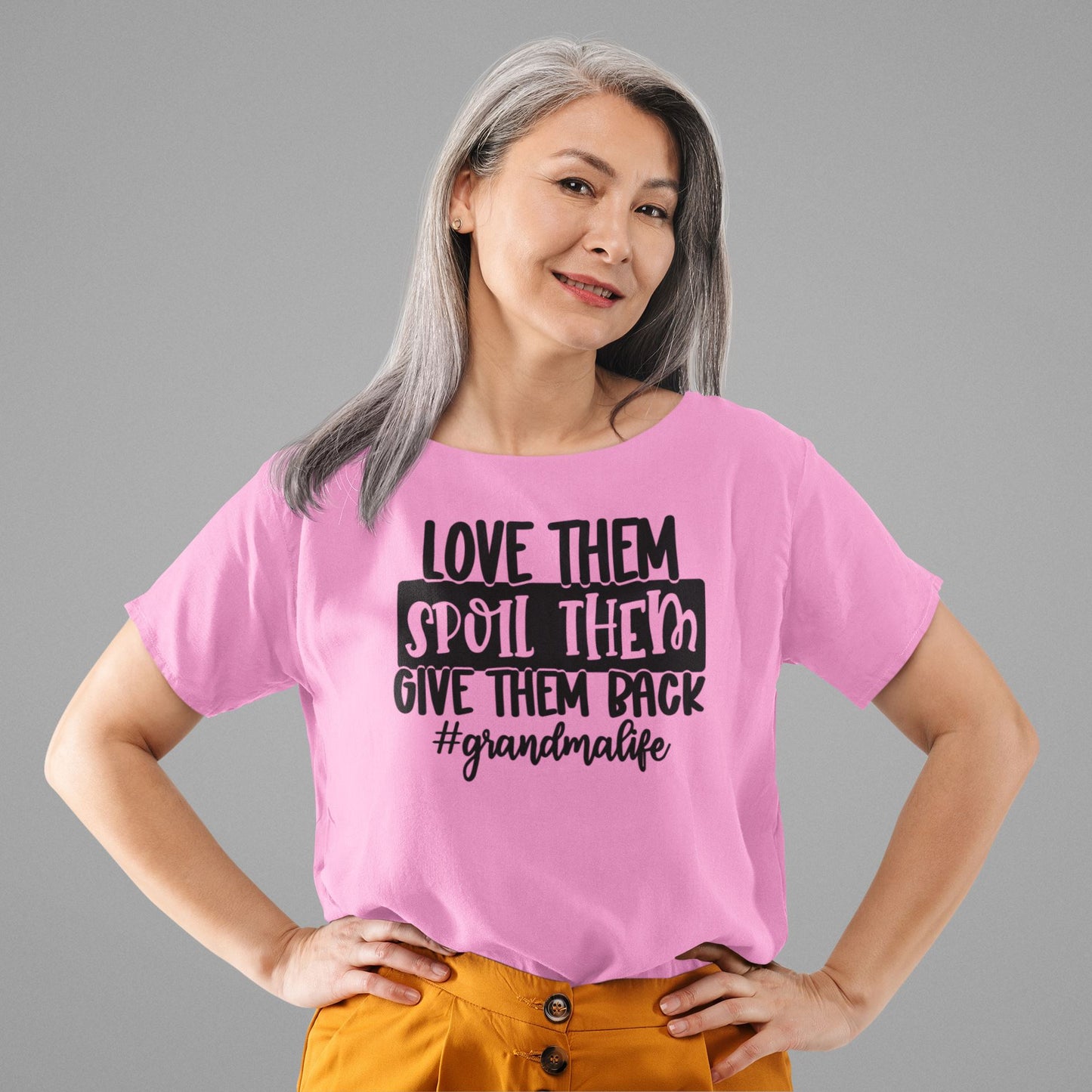 Grandma Life Slogan T-shirt