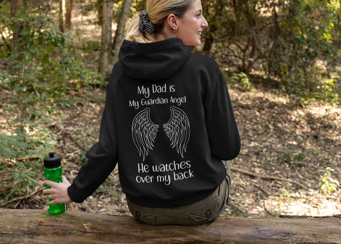Guardian Angel Dad Hoodie