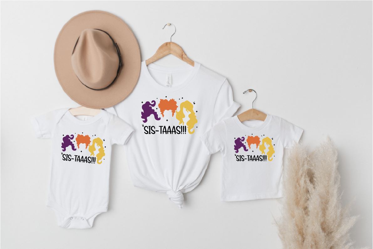 Halloween Hocus Pocus Sistas T-shirts