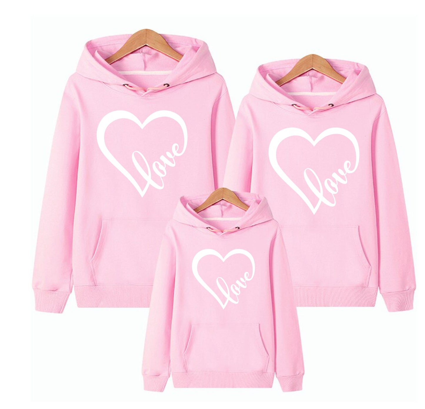 Heart Print Love Hoodie