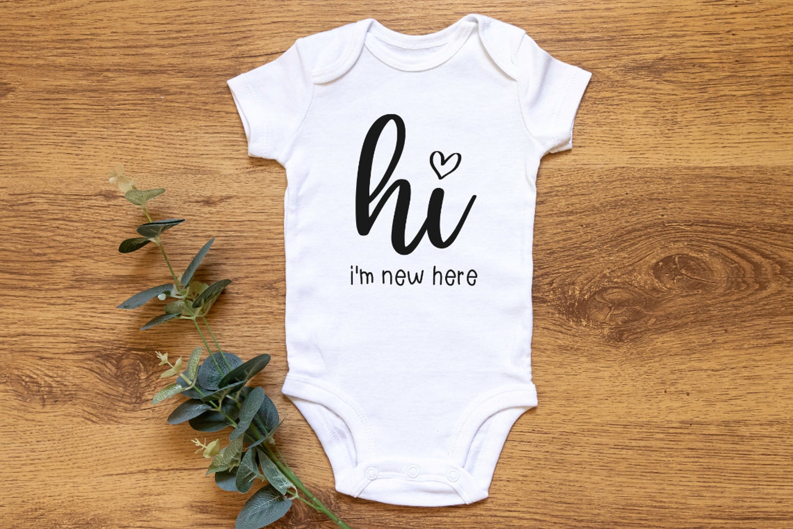Im new Here Baby Introduction Baby Slogan Funny Cute outfit top
