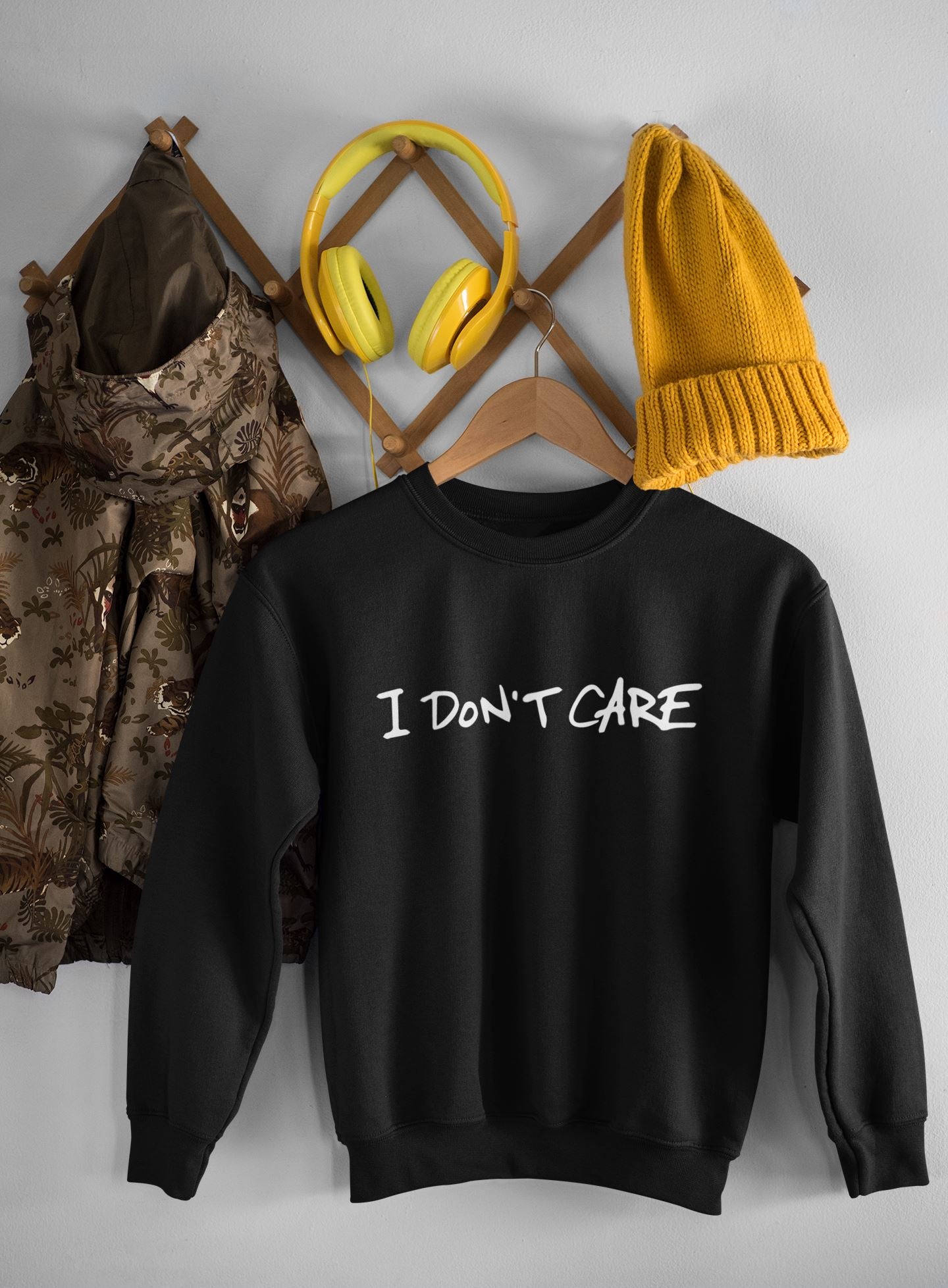 I don't care Slogan Kids Sweatshirt