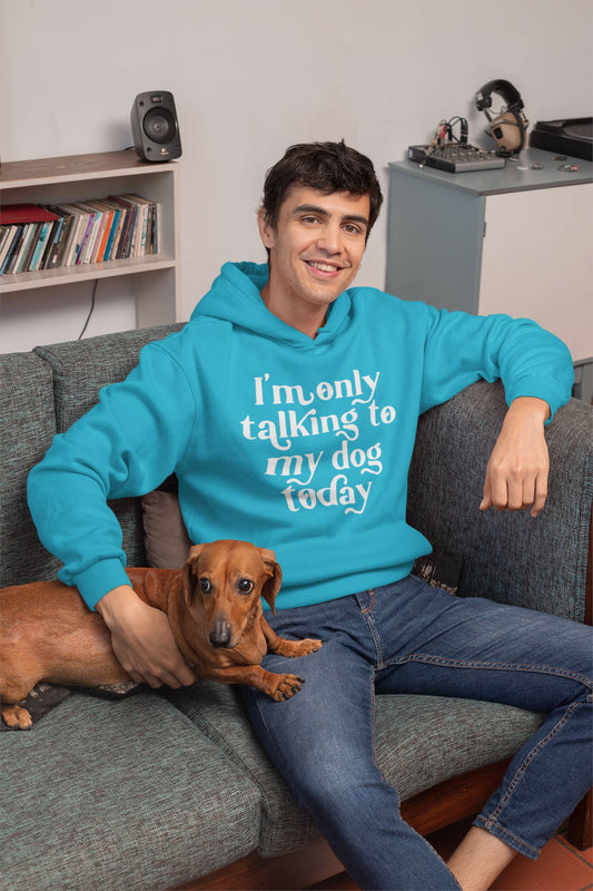 I'm only talking to my dogs today Mens Hoodie