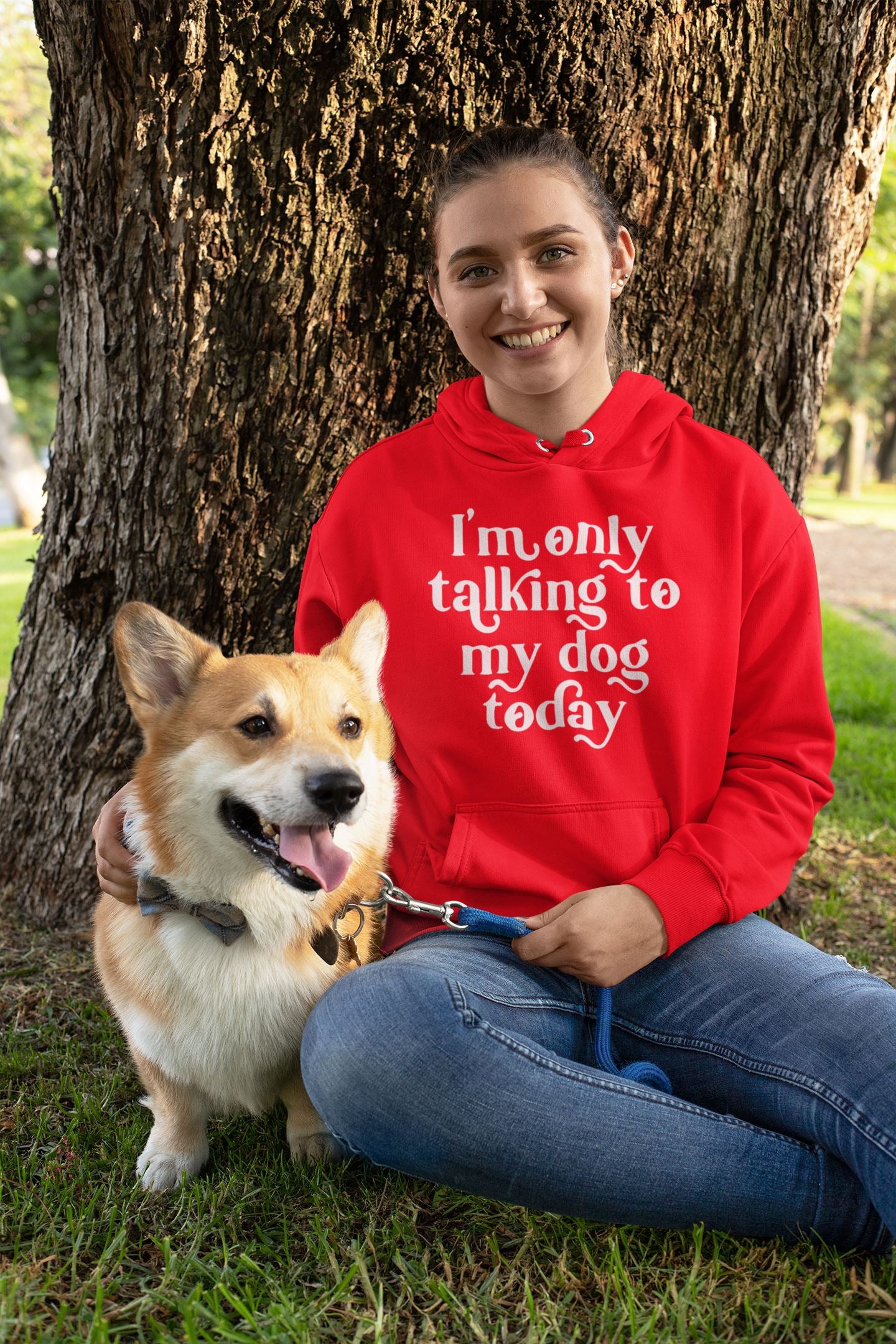 I'm only talking to my dogs today Womens Hoodie