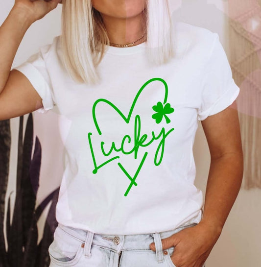Lucky Shamrock St Patricks Day T-shirt
