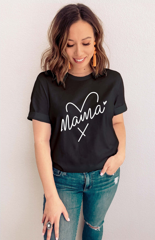 Matching Mama & Mini Heart T-shirts