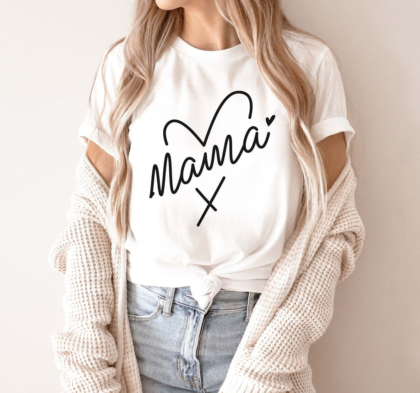 Matching Mama & Mini Heart T-shirts
