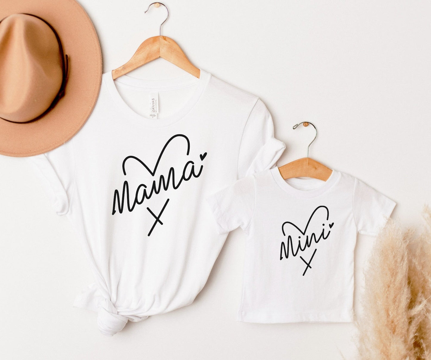 Matching Mama & Mini Heart T-shirts