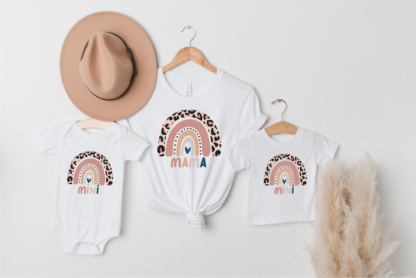 Matching Mama & Mini Rainbow T-shirts