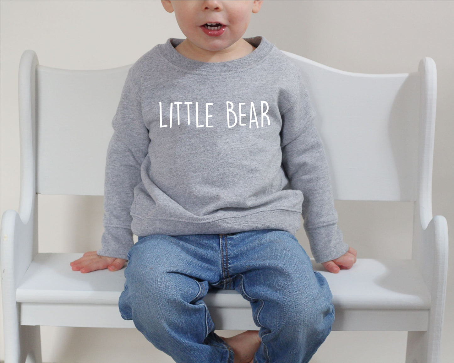 Matching Papa Bear and Baby Bear Sweatshirts