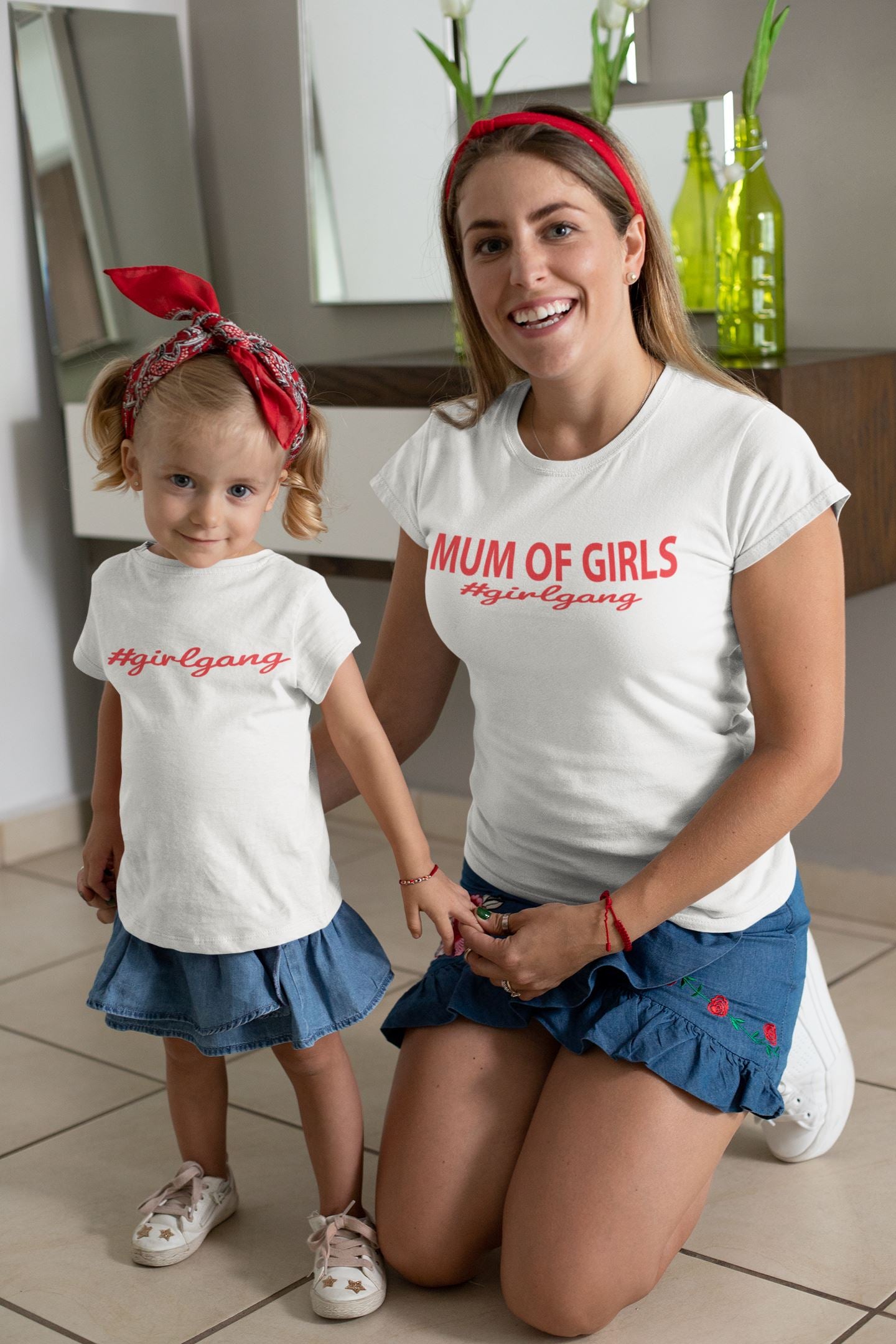 Mum Of Girls #Girlgang T-Shirt