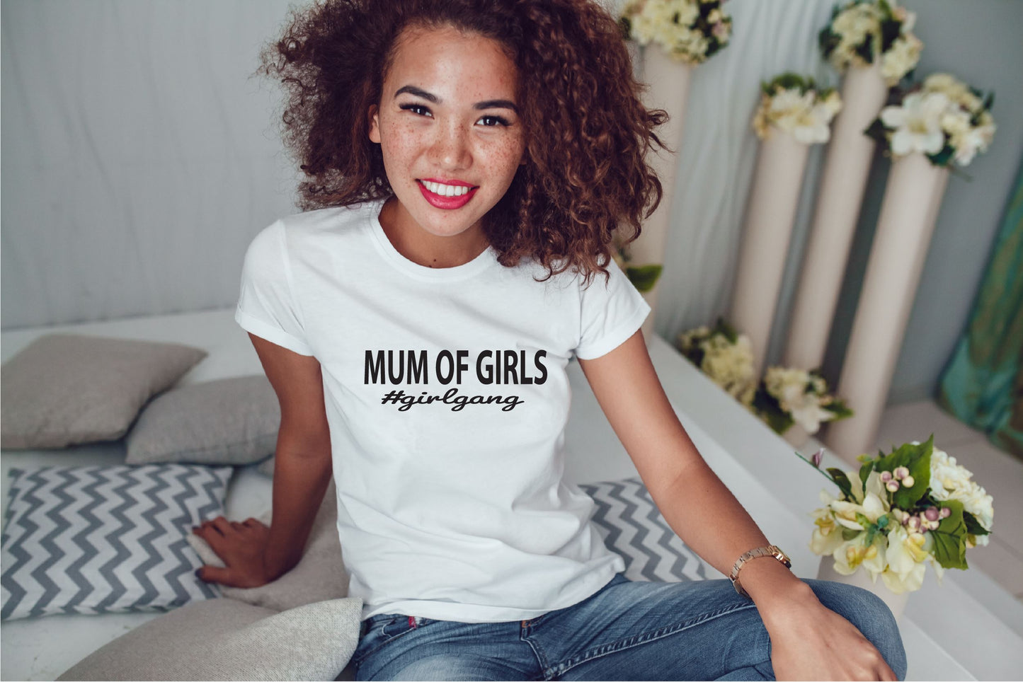 Mum Of Girls #Girlgang T-Shirt