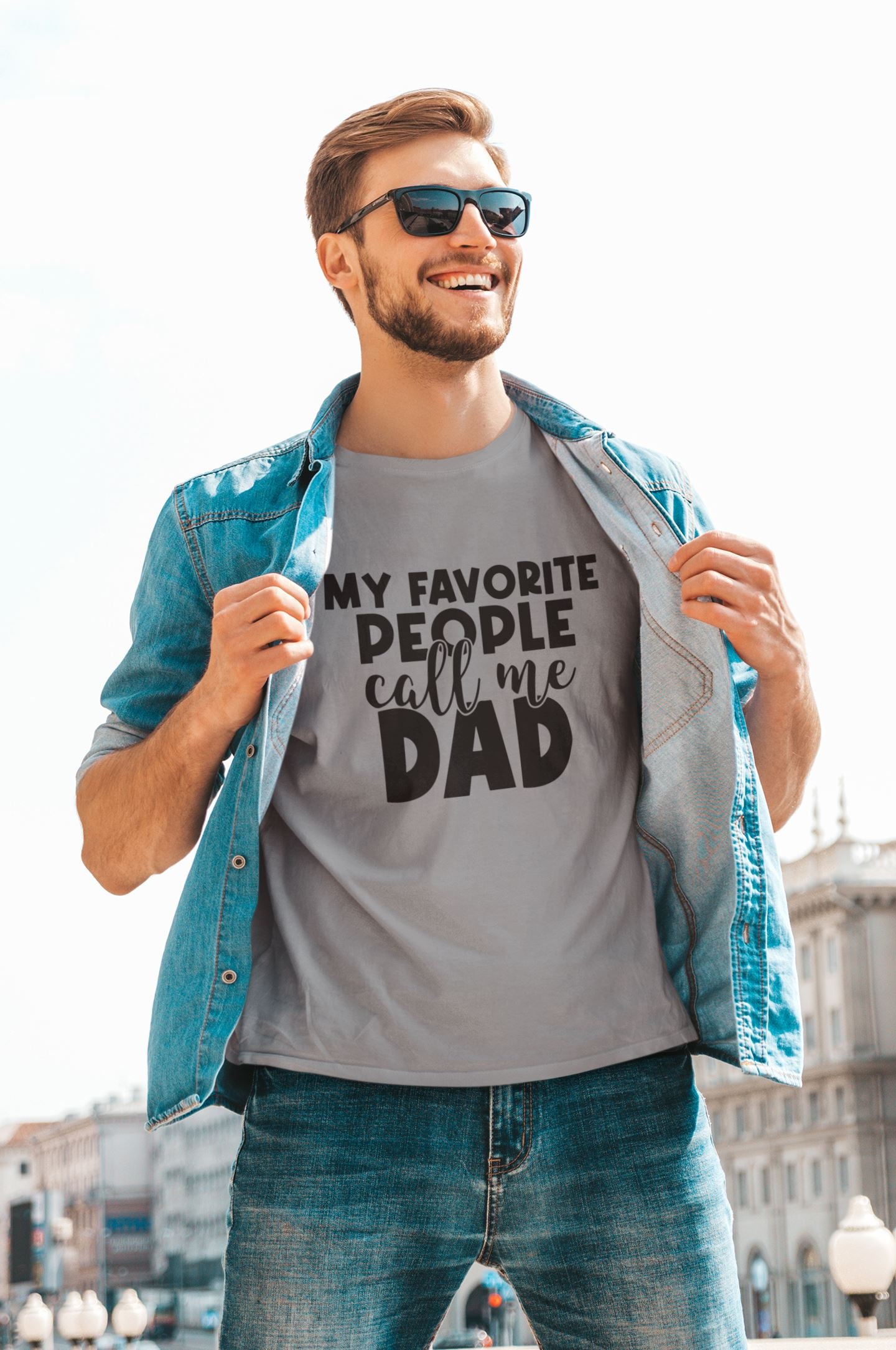 My favourite people call me Dad Slogan T-shirt