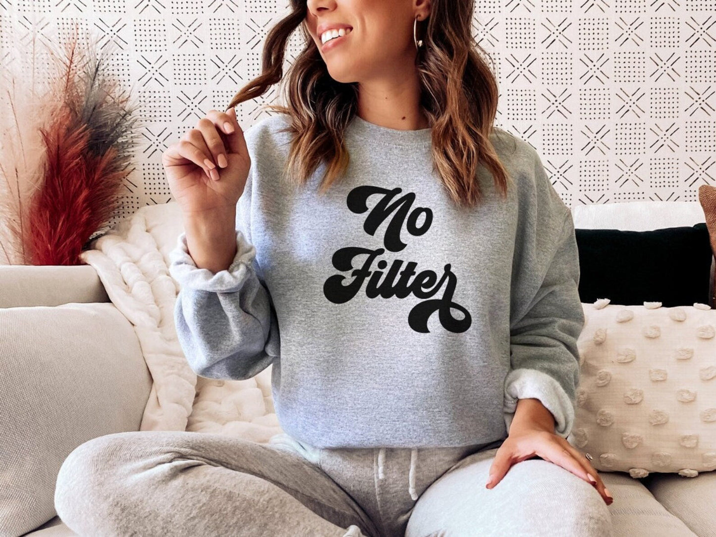 No Filter Grey Sweatshirt