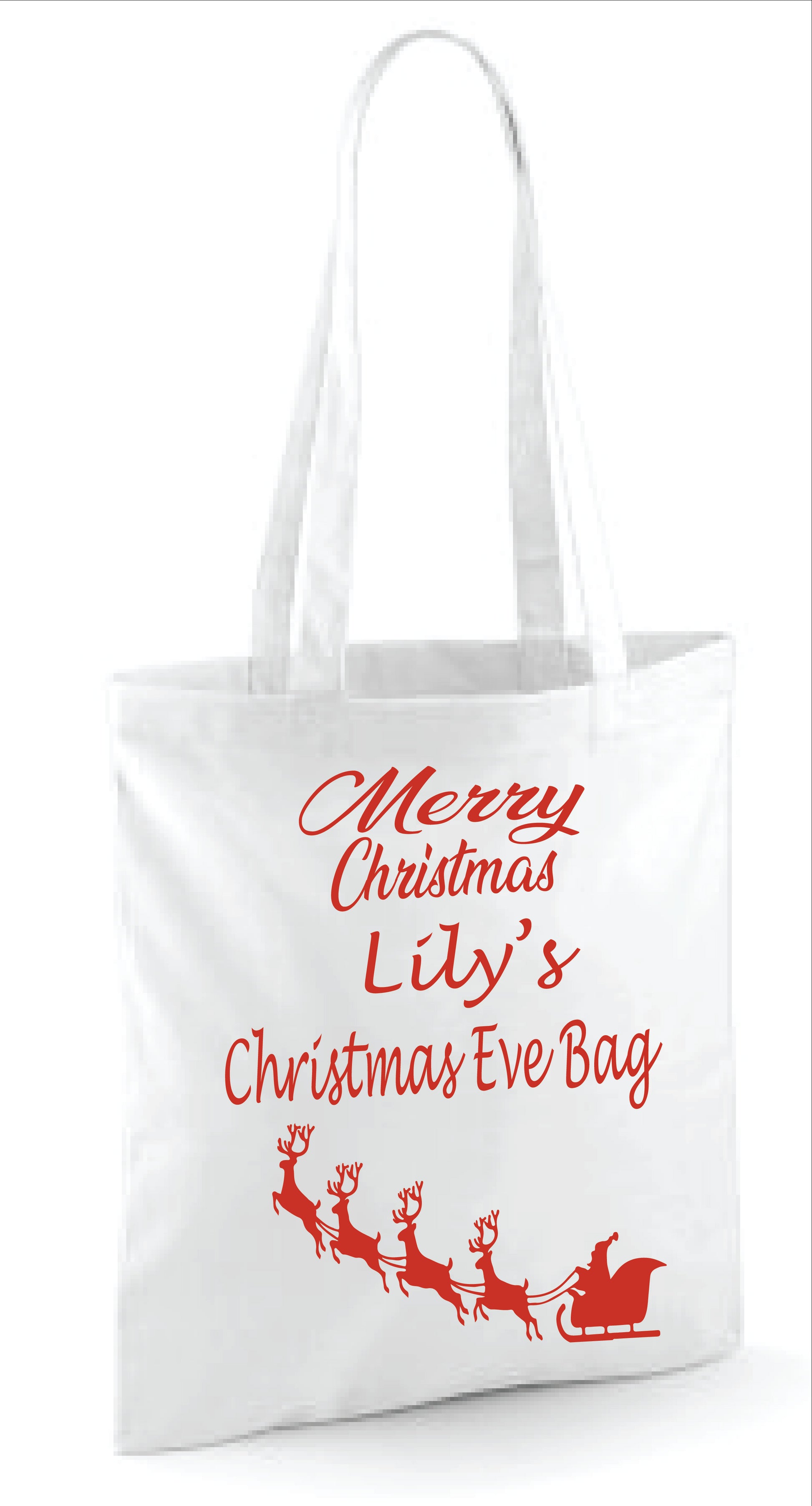 Personalised Christmas Eve Bag Gift Bag