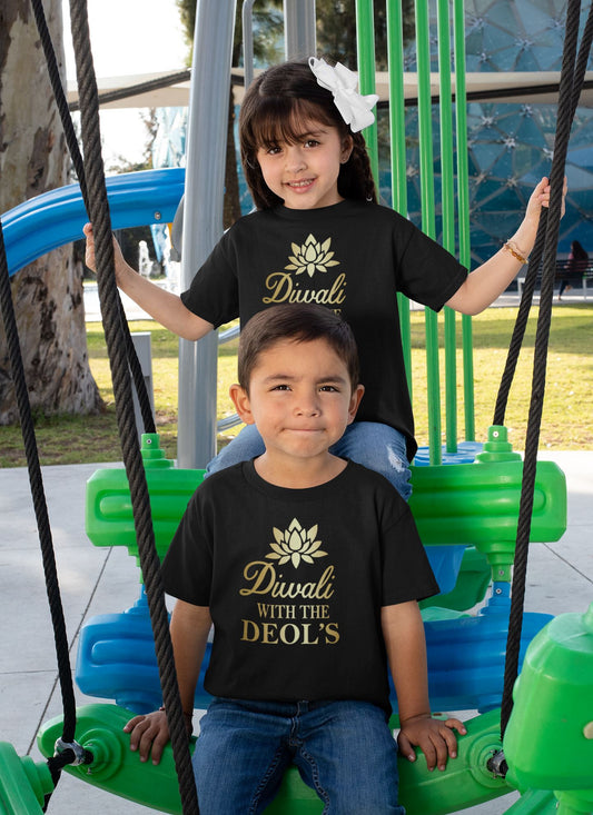 Personalised Family Surname Diwali T-shirts