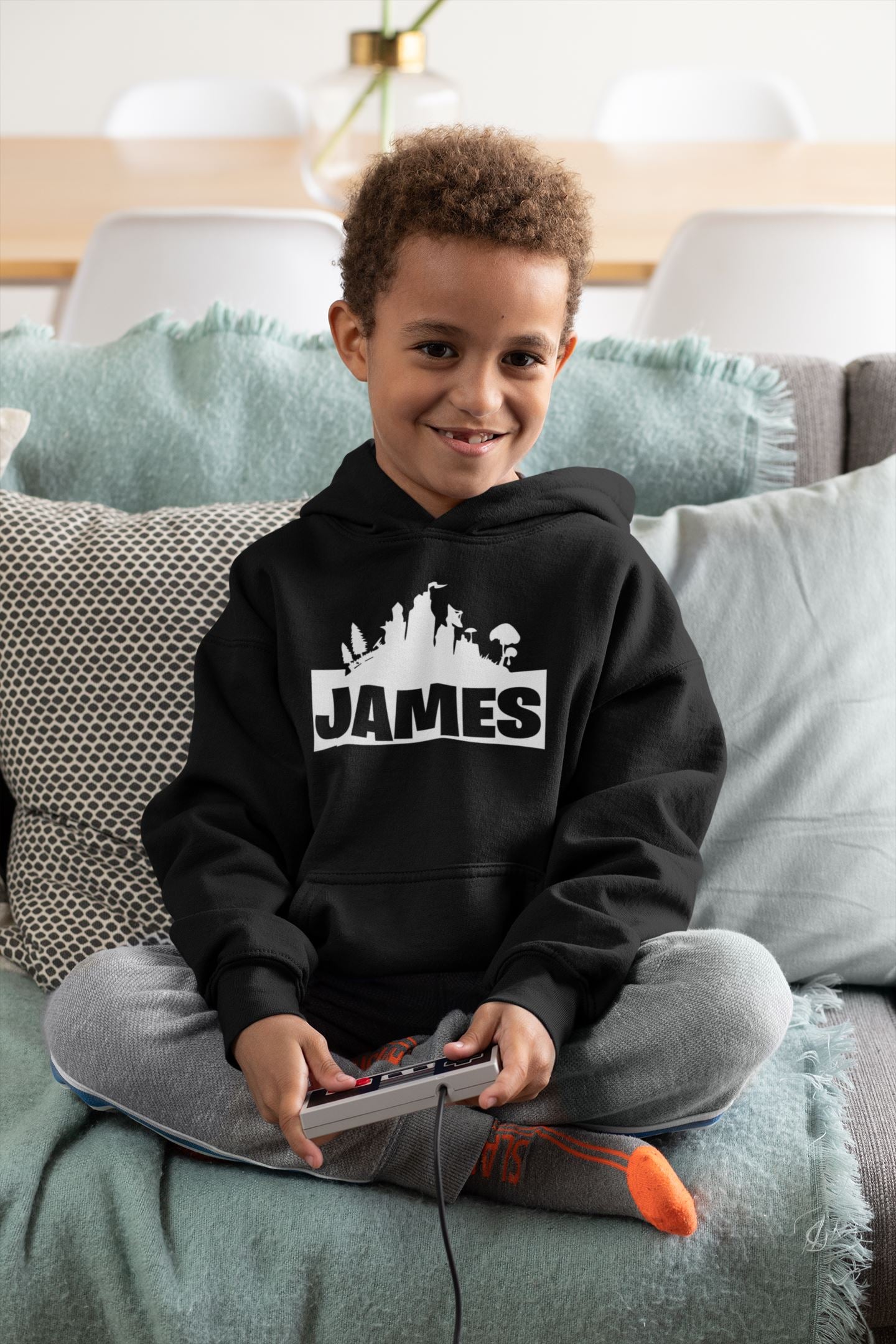 Personalised Kids Gaming Fortnite Hoodie