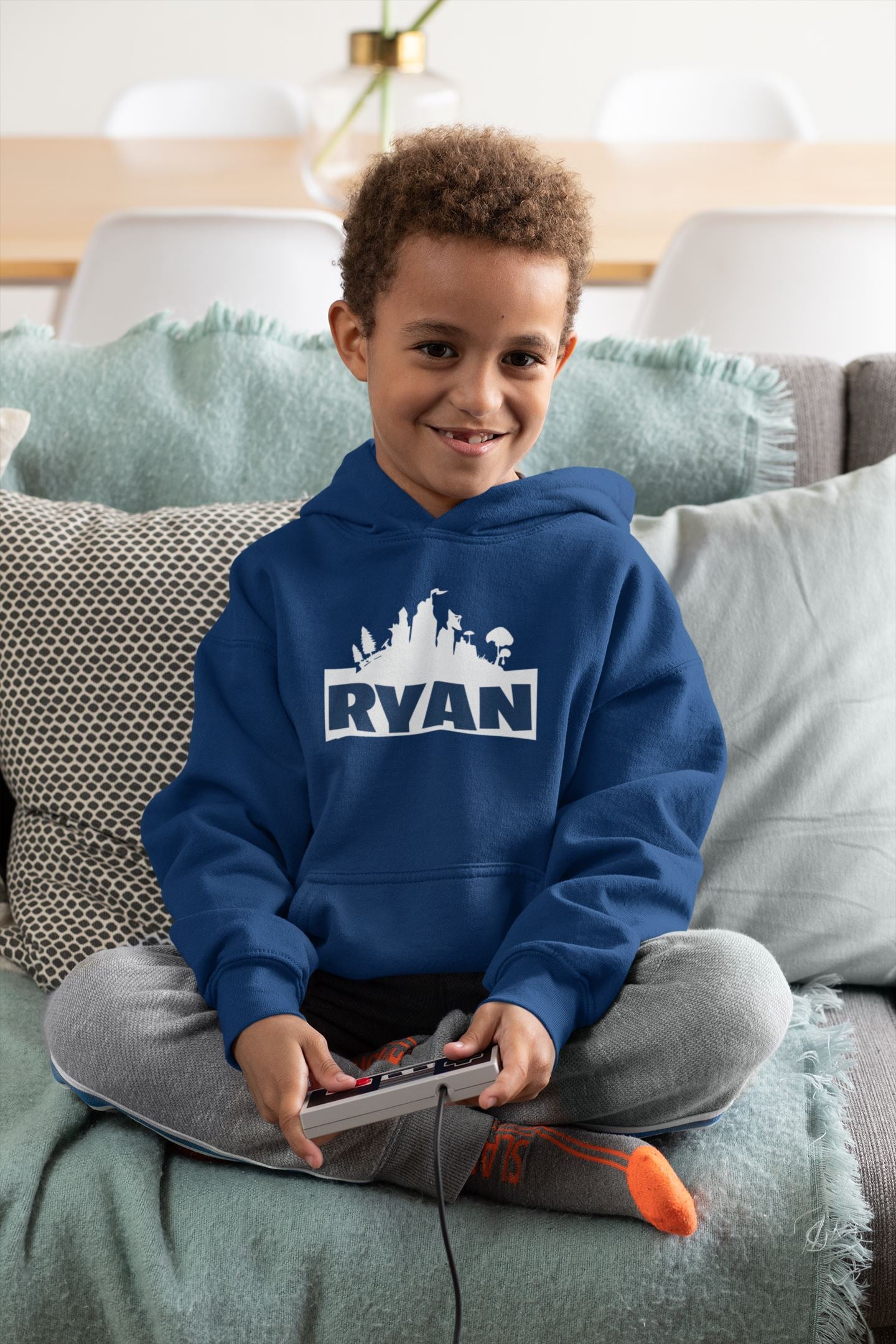 Personalised Kids Gaming Fortnite Hoodie