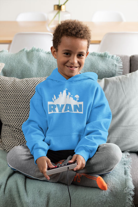 Personalised Kids Gaming Fortnite Hoodie