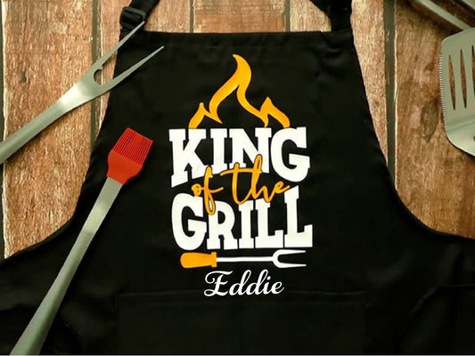 Personalised King of The Grill Apron