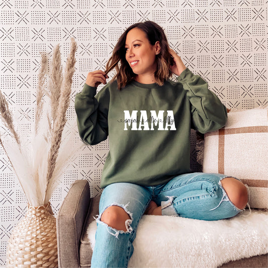 Personalised Mama Sweatshirt