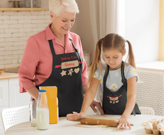 Personalised Matching Baking Crew Aprons