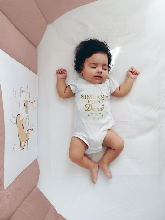 Personalised My First Diwali Baby Bodysuit