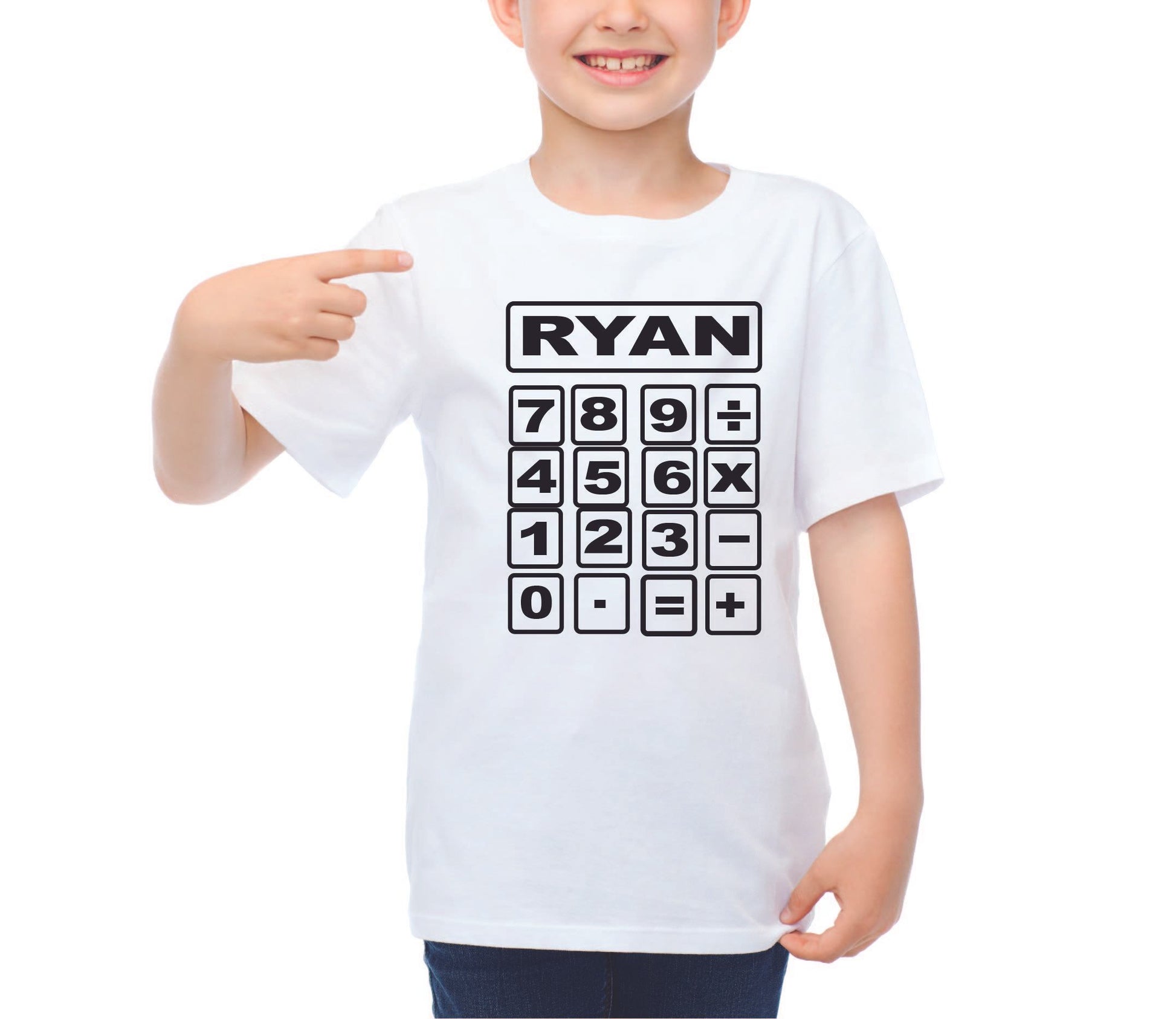 Personalised NSPCC School Number Maths Day T-Shirts