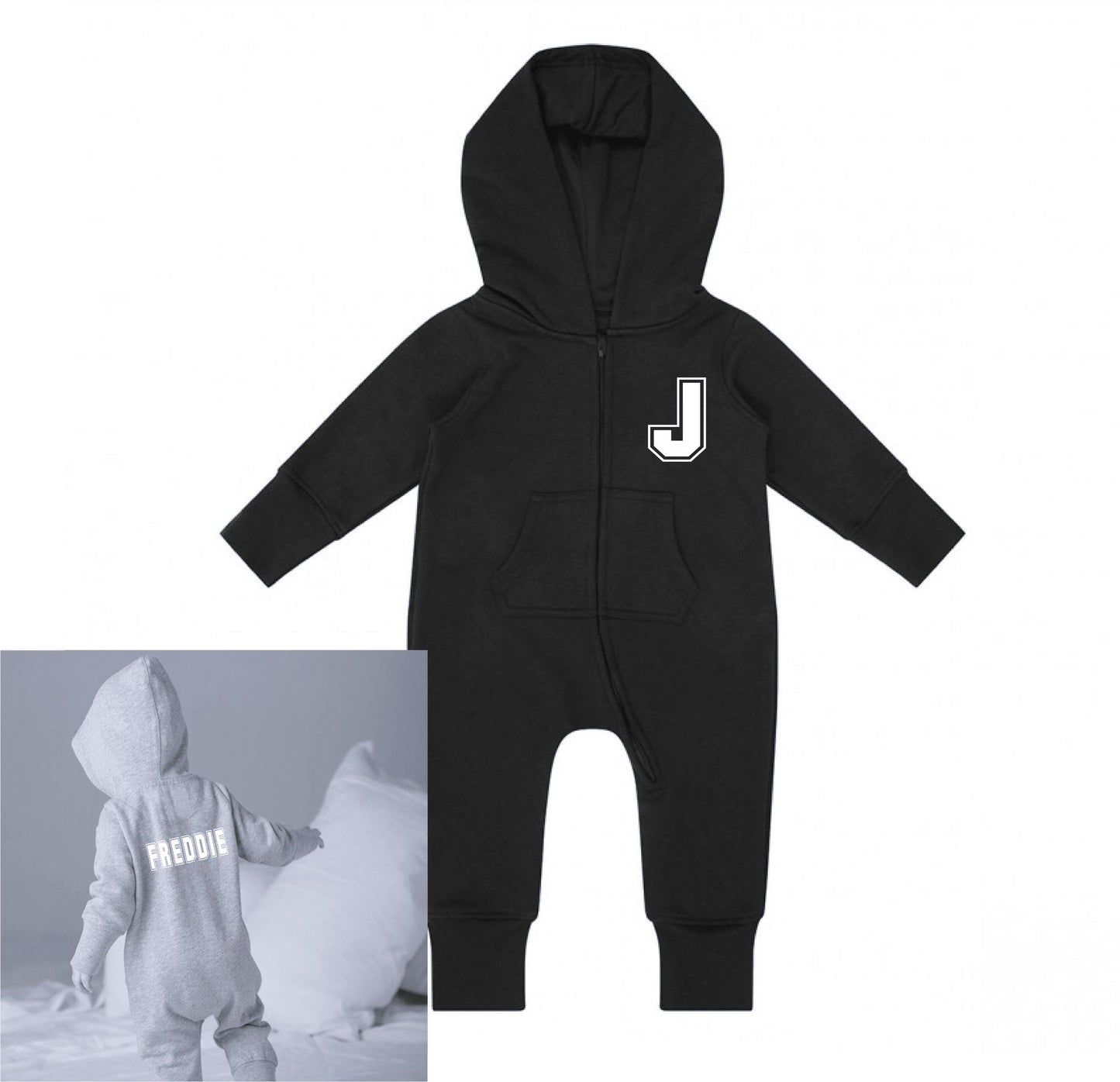 Personalised Onesie With Initial and Name
