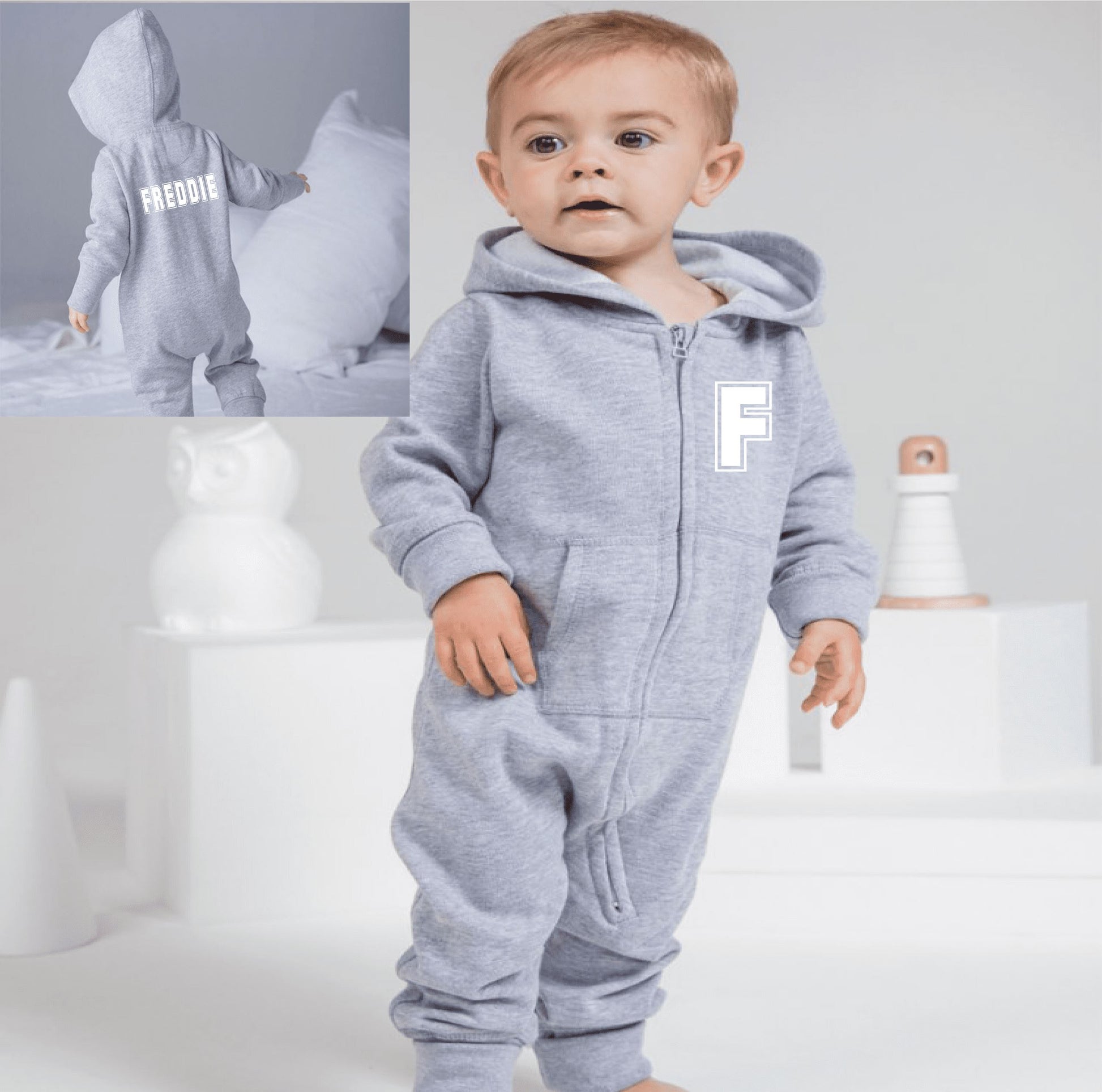 Personalised Onesie With Initial and Name